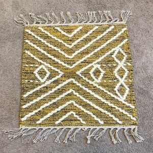 New Surya Chevron Pattern Neutral Colors Bohemian Tribal Fabric Wall Art Decor